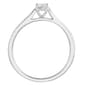 Nova Star® Sterling Silver Lab Grown Diamond Solitaire Ring - image 2