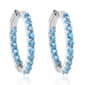 Gemstone Classics™ Blue Topaz Inside-Out Hoop Earrings - image 2