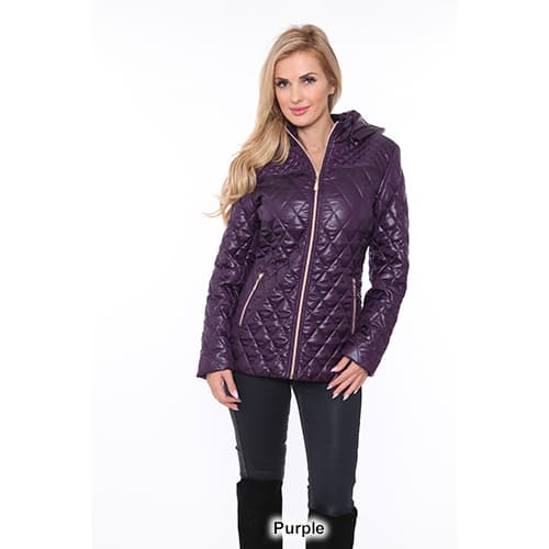 Womens White Mark Puffer Jacket