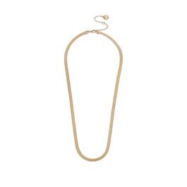 Steve Madden Gold-Tone Refined Herringbone Chain Necklace