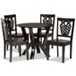 Baxton Studio Valda Walnut Brown Finished Wood 5pc. Dining Set - image 1