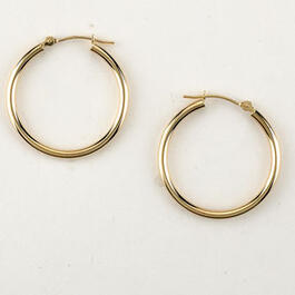 Candela 14kt. Yellow Gold 25mm Hoop Earrings