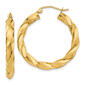 Gold Classics&#40;tm&#41; 14kt. Gold Light Twisted Hoop Earrings - image 1
