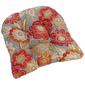 Jordan Manufacturing Floral Wicker Chair Cushion - Taupe - image 1