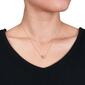 Gemstone Classics&#8482; Rose Gold Diamond Vintage Necklace - image 2