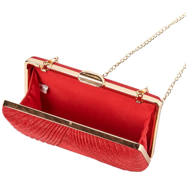 D''Margeaux Shimmer Pleated Clutch