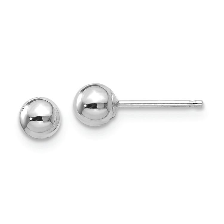 Gold Classics(tm) 10kt. White Gold 5mm Ball Post Earrings