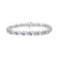 Gemstones Classics&#40;tm&#41; Blue Tanzanite & Diamond Bracelet - image 1