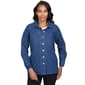 Plus Size Ruby Rd. Fall Wonders Quilted Wonder Denim Jacket - image 1
