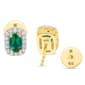Gemstone Classics™ Created Emerald & Lab Grown Diamond Earrings - image 3