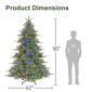 Puleo International 7.5ft. Pre-Lit LED Norwood Fir Christmas Tree - image 6