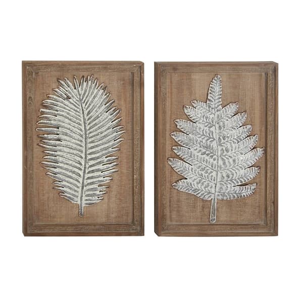 9th & Pike&#174; Rectangular Wood and Metal Wall D&#233;cor - Set of 2