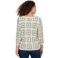 Petite Alfred Dunner Indigo Girls Crochet Square Sweater - image 2