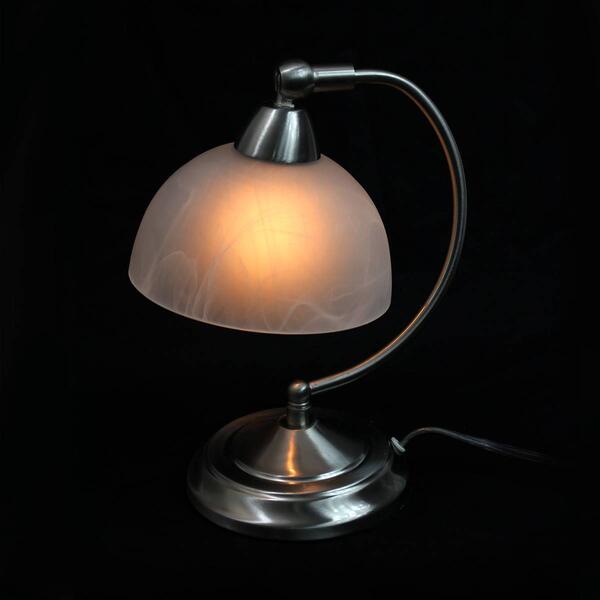 Elegant Designs Mini Modern Bankers Desk Lamp w/Touch Dimmer Base