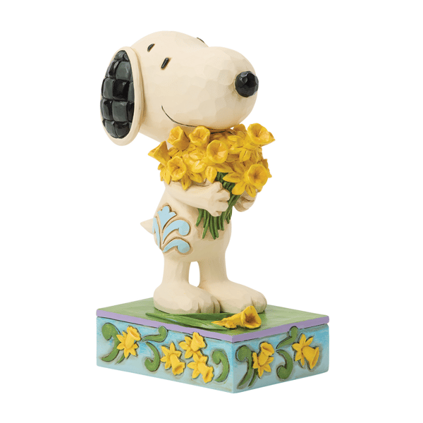 Jim Shore Peanuts Snoopy with Daffodils Figurine