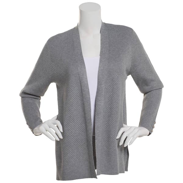Womens Chloe & Jasmine 26in. Directional Rib Stitch Cardigan