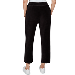 Petite Alfred Dunner Weekend Warrior Pull On Velour Pants