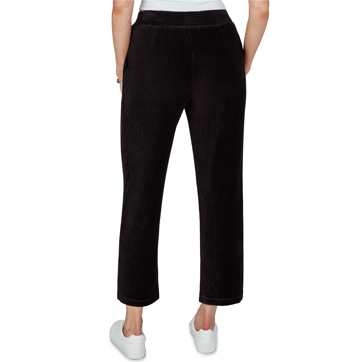 Petite Alfred Dunner Weekend Warrior Pull On Velour Pants