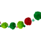 Northlight 4ft. Green & Red Pom Pom Christmas Garland - image 5