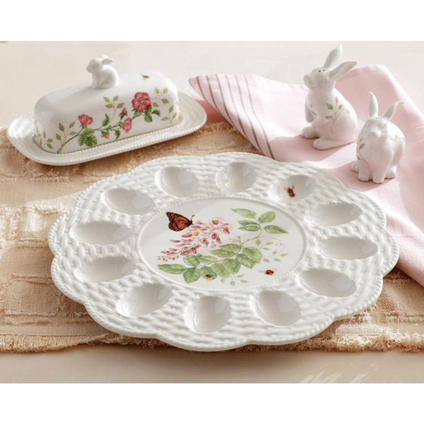 Lenox® Butterfly Meadow® Bunny Covered Butter Dish