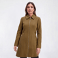Womens Micheal Kors Collared Zip Front Coat with Side Tabs - image 1