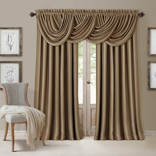 Elrene All Seasons Blackout Waterfall Valance - 52x36 - image 