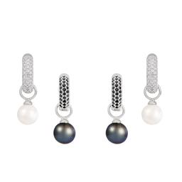 Splendid Pearls Interchangeable Pearl Huggies Earrings