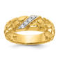 Mens Gentlemens Classics(tm) 14kt. Gold 5/8ct. Nugget Diamond Ring - image 1