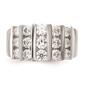 Mens Pure Fire 14kt. White Gold Lab Grown 1 1/2ctw. Diamond Band - image 1