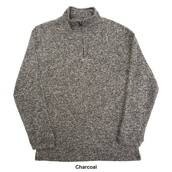 Mens Mountain Ridge® 1/4 Zip Marled Knit Sweater