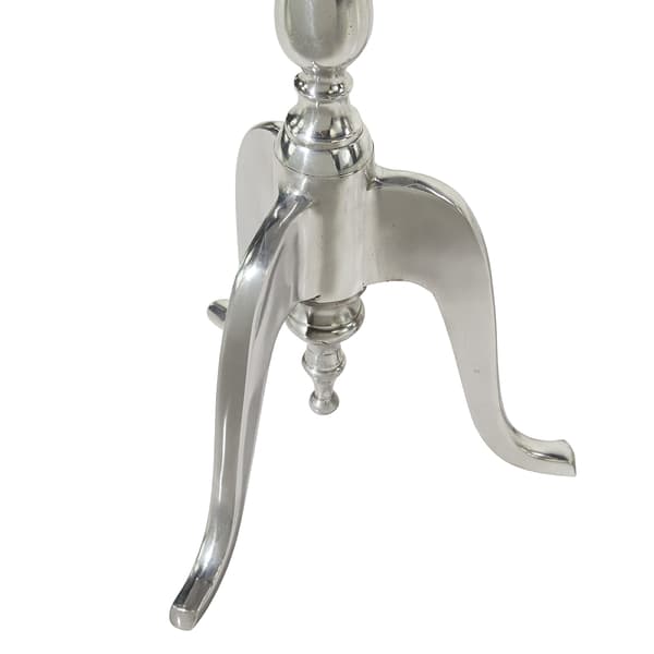 9th & Pike&#174; Silver Aluminum Tapered Accent Table