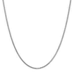 Gold Classics(tm) 1.9mm. 14kt. White Gold Box Chain Necklace