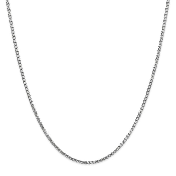 Gold Classics(tm) 1.9mm. 14kt. White Gold Box Chain Necklace
