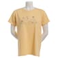 Womens Top Stitch by Morning Sun Curley Floral Tee - image 2