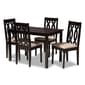 Baxton Studio Cherese 5pc. Wooden Dining Set - image 5