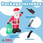 Puleo International 8ft. Lighted Blow-Up Inflatable Santa Claus - image 5