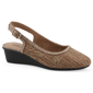Womens Cliffs by White Mountain Boris Wedge Slingback Heels -Wide - image 1