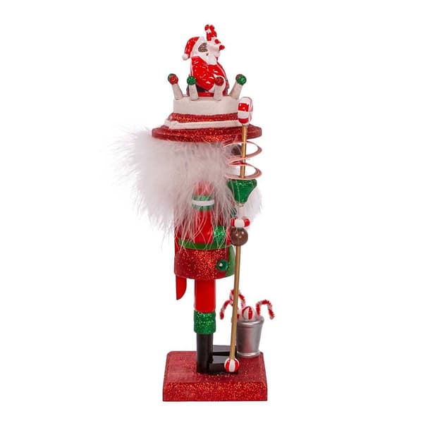 Kurt S. Adler 10-Inch Hollywood Black Nutcracker w/ Santa Hat