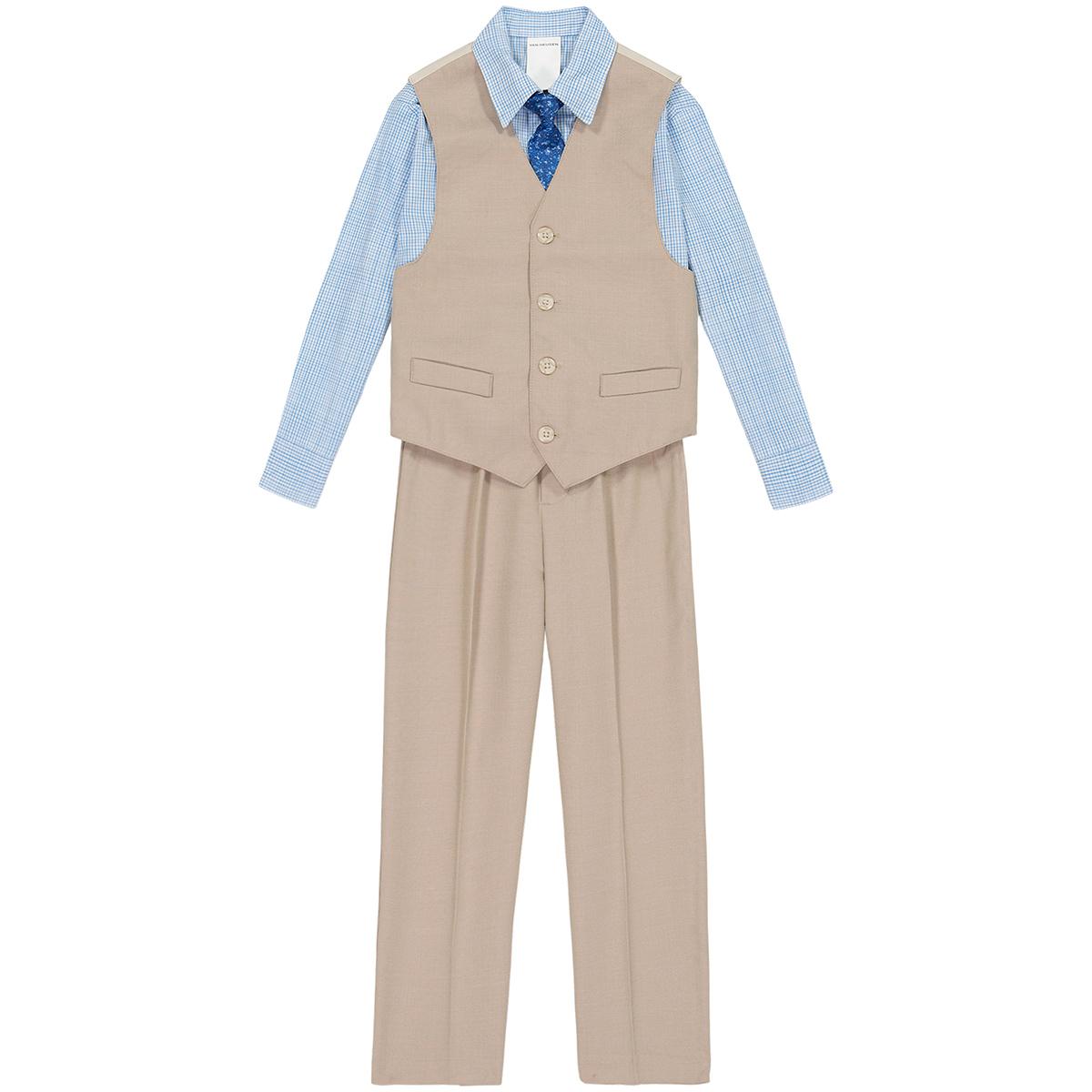 Boys (4-7) Van Heusen® Micro Stripe Vest Dresswear Set