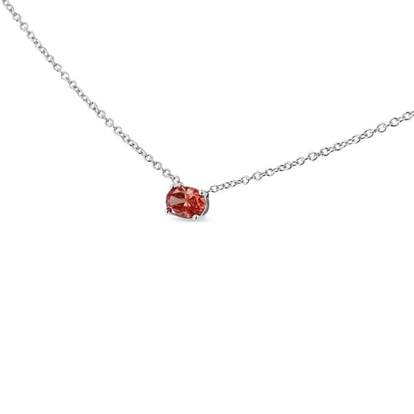 Haus of Brilliance 3/8ctw. Red Lab Grown Diamond Pendant