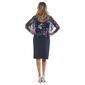 Womens Connected Apparel  Floral Poncho A-Line Dress - image 2