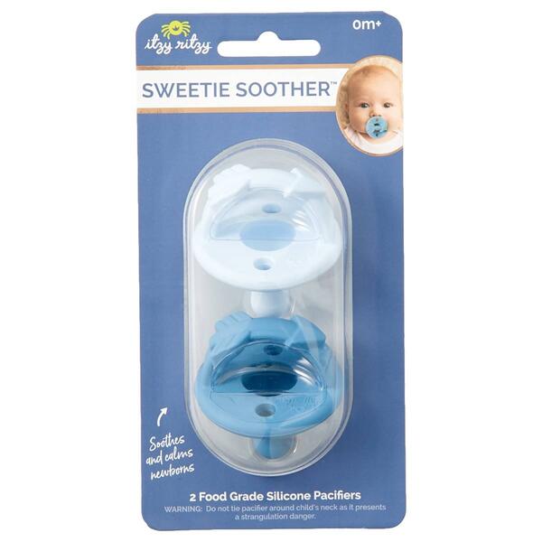 Baby Boy Itzy Ritzy 2pk. Arrow Boy Pacifiers - image 