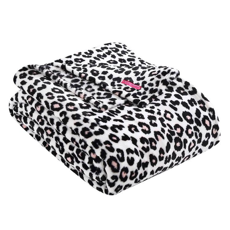 Betsey Johnson Betseys Leopard Plush-Fleece Blanket