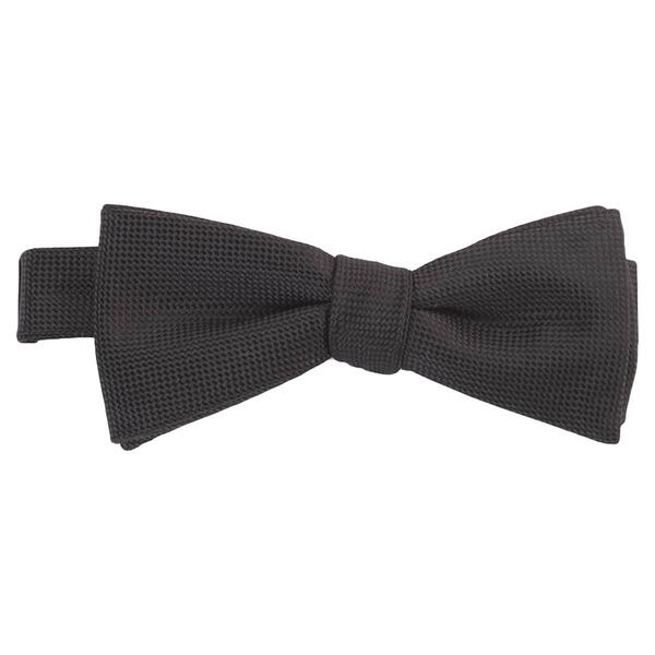 Mens John Henry Oxford Solid Bow Tie in Box - image 