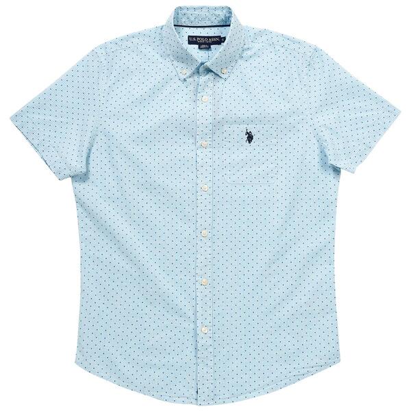Mens U.S. Polo Assn.&#40;R&#41; Large Dot Woven Button Down Shirt - image 