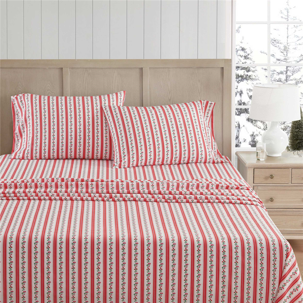 Martha Stewart Rose Ribbon Sheet Set