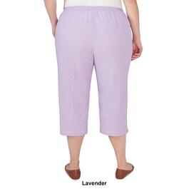 Plus Size Alfred Dunner Garden Party Pull On Capri Pants
