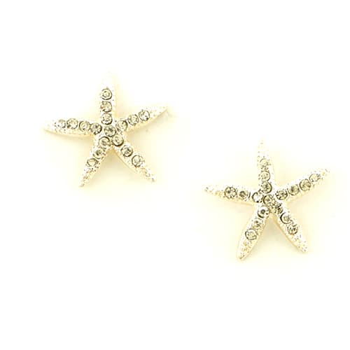 Freedom Nickel Free Silver Starfish Stud Earrings