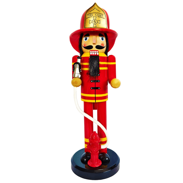 Santa''s Workshop 14in. Fire Chief #5 Nutcracker