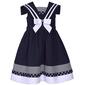 Girls &#40;4-6x&#41; Bonnie Jean Sleeveless Dot Stripe Nautical Dress - image 3